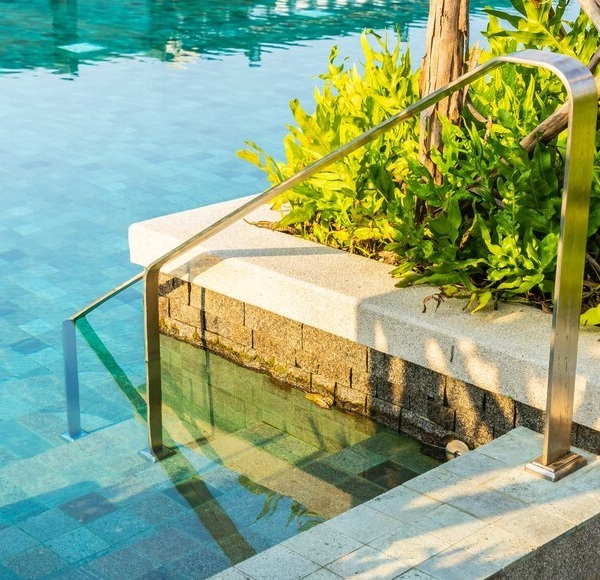 outdoor swimming pool with stair ladder around there_74190 7881 1 1