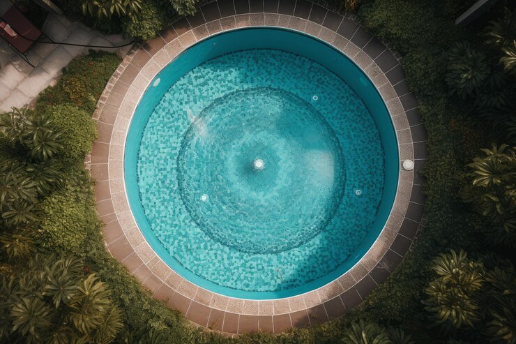 circle pool water fun resort generate ai_98402 23039